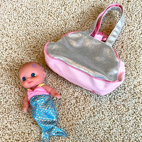 Other - Mermaid baby with sparkle purse New
